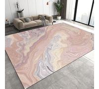 Living Room Rugs Large 80x120 cm Marble Texture Carpet 3D Print Pattern Modern Abstract Fluid Art Machine Washable Rugs Cashmere Imitation Material Non-Slip Suitable for Kitchen Children's Room Q-2