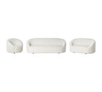 Velvet Living Room Set Off-White MALUNG