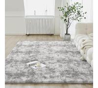 Living Room Shaggy Area Rugs 150 x 200 cm Anti Slip Soft Fluffy Shaggy Easy to Clean, Many Different Sizes Living Room Rugs Fluffy Area for The Bedrooms and Kitchen, Light Grey