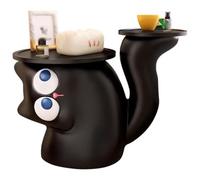 Living Room Simple Style Crooked Cat Shape End Table, Library Creative Sofa Table, Birthday Gift, Easy Installation