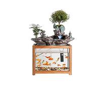 Living Room Small Circulating Water Fountain Filter Fish Tank Creative Desktop Rockery Waterfall Home Decoration Fish Culture Ornaments