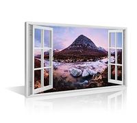 Living Room Wall Decor The Devils Point from the River Dee Pictures for Bedroom Cairngorms National Park Wall Art 1 Piece Scotland Home Decor Artwork for Home Walls Framed Ready to Hang (24''Wx 36''H)
