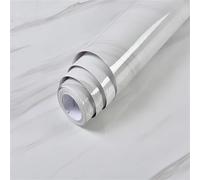 Living Room Wallpaper 80cm Width Marble Self Adhesive Wallpaper Vinyl Wall Stickers Waterproof Contact Paper for Kitchen Decorative Film Home Decor(Marble Jazz White,80cmx300cm)