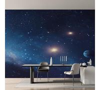Living Room Wallpaper for Bedroom, Universe Wallpaper, Galaxy Cosmic Space Planet Wall Mural, Home Decor, Photo Wall Paper, 300 x 210 cm 26&GI