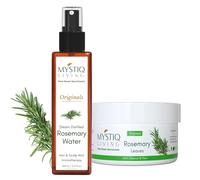 Living Rosemary Leaves and Rosemary Water, Hair Spray for Regrowth | 100% Pure, Natural and Organic