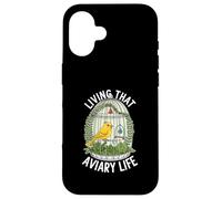 Living That Aviary Life Funny Canary Lover Case for iPhone 16
