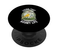 Living That Aviary Life Funny Canary Lover PopSockets Adhesive PopGrip
