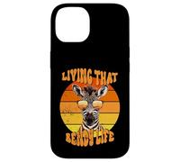 Living That Bendy Life EDS Awareness Zebra with Sunset Vibes Case for iPhone 14
