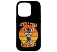 Living That Bendy Life EDS Awareness Zebra with Sunset Vibes Case for iPhone 14 Pro