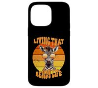 Living That Bendy Life EDS Awareness Zebra with Sunset Vibes Case for iPhone 14 Pro Max