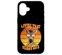 Living That Bendy Life EDS Awareness Zebra with Sunset Vibes Case for iPhone 16