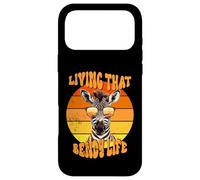 Living That Bendy Life EDS Awareness Zebra with Sunset Vibes Case for iPhone 17 Pro Max