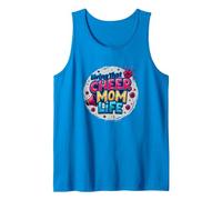 Living That Cheer Mom Life Tank Top, Men, Sapphire, S