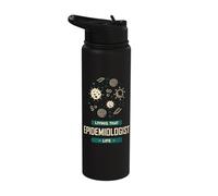 Living That Epidemiologist Life Epidemiology Apparel Stainless Steel Insulated Water Bottle