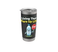 Living that Flare Up Life Autoimmune Condition Stainless Steel Insulated Tumbler