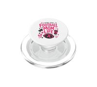 Living That Football Mom Life Breast Cancer PopSockets PopGrip for MagSafe