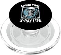 Living That X-Ray Life Funny Skeleton Radiology Humor PopSockets PopGrip for MagSafe