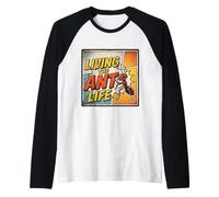 Living The Ant Life Ant Keeper Colony Fan Raglan Baseball Tee