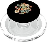 Living the Aries Way Retro Zodiac Horoscope Celestial PopSockets PopGrip for MagSafe