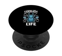 Living The Carapace Life Beetle Enthusiast Insect Collector PopSockets Adhesive PopGrip
