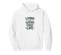 Living The Coding Dad Life Funny Programmer Father Pullover Hoodie
