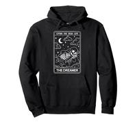 Living The Dead Life The Dreamer Skeleton Tarot Halloween Pullover Hoodie