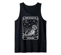 Living The Dead Life The Dreamer Tarot Design Tank Top