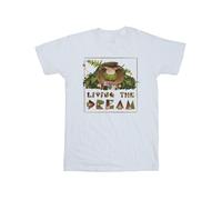 Living The Dream Cotton T-Shirt Elemental White 5XL