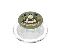 Living The Dream Cute Ghost Reading Book Autumn Fall Leaves PopSockets PopGrip for MagSafe