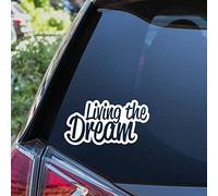 LIVING THE DREAM Funny Car Sticker Window Bumper Drift JDM Vinyl Decal