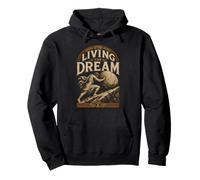Living The Dream Funny Sisyphus Work Sarcasm Boring Job Pullover Hoodie