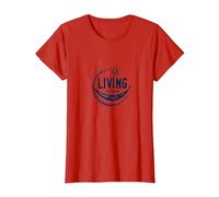 Living The Dream Hammock Sun Relaxation T-Shirt, Women, Red, M