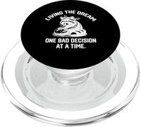 living the dream one bad decision at a time Baker racoon PopSockets PopGrip for MagSafe