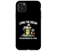 Living The Dream One Bad Decision At A Time Duck and Raccoon Case for iPhone 11 Pro Max