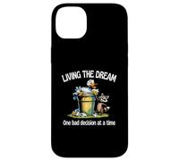 Living The Dream One Bad Decision At A Time Duck and Raccoon Case for iPhone 14 Plus