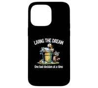 Living The Dream One Bad Decision At A Time Duck and Raccoon Case for iPhone 14 Pro Max
