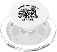 living the dream one bad decision at a time funny camping PopSockets PopGrip for MagSafe