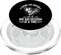 Living The Dream One Bad Decision At a Time Funny Kitten Cat PopSockets PopGrip for MagSafe