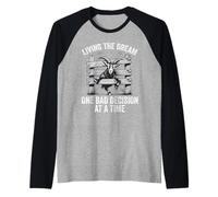 Living The Dream One Bad Decision At A Time Goat Mom Humor Raglan Baseball Tee
