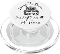 Living The Dream One Nightmare At A Time Funny Entrepreneur PopSockets PopGrip for MagSafe