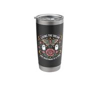 Living The Dream One Nightmare at a Time Funny Goth Vintage Stainless Steel Insulated Tumbler