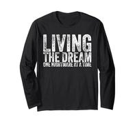 Living The Dream One Nightmare at A Time Funny Vintage Long Sleeve T-Shirt