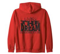 Living The Dream One Nightmare at a Time, Livin' Dream Funny Zip Hoodie