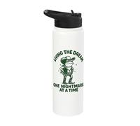 Living The Dream One Nightmare At A Time Stainless Steel Insulated Water Bottle