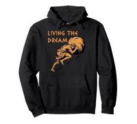 Living The Dream Stoic Funny Quote Motivational Sarcastic Pullover Hoodie