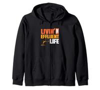 Living The Effluent Life Ecological Environmental Engineers Zip Hoodie