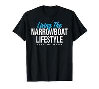 Living The Narrowboat Lifestyle Canal Boat Owner Gift T-Shirt