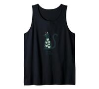 Living The Nine Lives: Whimsical Cat Lover Art Tank Top, Men, Black, L