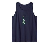 Living The Nine Lives: Whimsical Cat Lover Art Tank Top, Men, Navy, XL