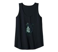 Living The Nine Lives: Whimsical Cat Lover Art Tank Top, Women, Black, XL